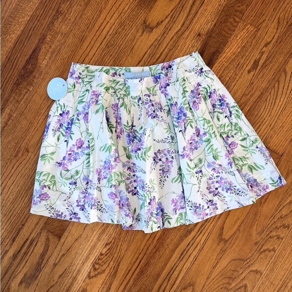 Hill House "Benson" Floral Pleated Skirt